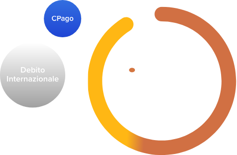 Immagine CPago - Debito internazionale - Totale liquidità